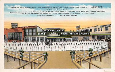 Awaiting your Beck and Call at Hackney's Atlantic City, New Jersey Postcard
