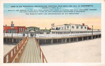 Awaiting your Beck and Call at Hackney's Atlantic City, New Jersey Postcard