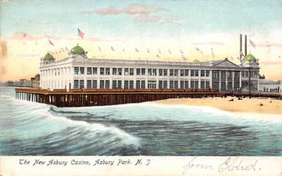 The New Asbury Casino Asbury Park, New Jersey Postcard