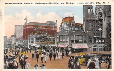 Marlborough-Blenheim and Shelburn Hotels Atlantic City, New Jersey Postcard