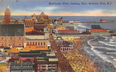 Bird's-eye View Atlantic City, New Jersey Postcard