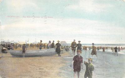 The Tiniest Bathers on the Beach Atlantic City, New Jersey Postcard