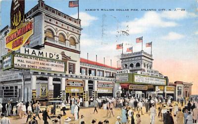 Hamnid's Million Dollar Pier Atlantic City, New Jersey Postcard