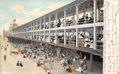 A Side View of the Steel Pier Atlantic City, New Jersey Postcard