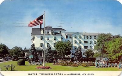 Hotel Throckmorton Allenhurst, New Jersey Postcard