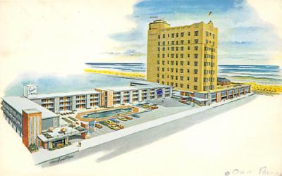Seaside Hotel & Motel Atlantic City, New Jersey Postcard