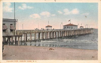 Fishing Pier  Asbury Park, New Jersey Postcard