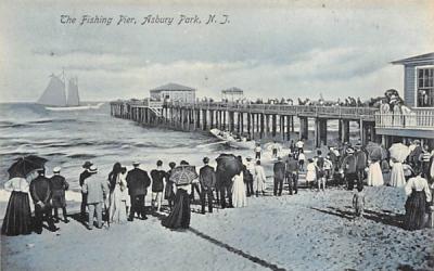 The Fishing Pier  Asbury Park, New Jersey Postcard