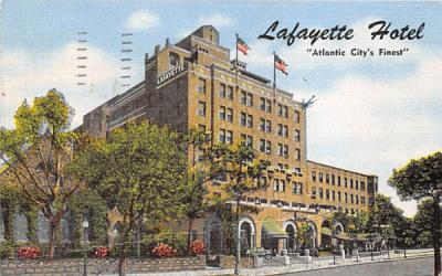 Lafayette Hotel Atlantic City, New Jersey Postcard