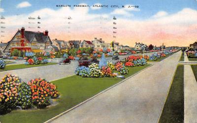 Margate Parkway Atlantic City, New Jersey Postcard