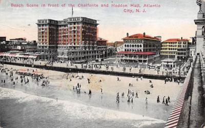 Front of the Chalfonte and Haddon Hall Atlantic City, New Jersey Postcard