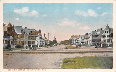 Seventh Avenue Asbury Park, New Jersey Postcard