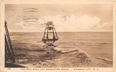 The Bell Buoy off Brigantine Beach Atlantic City, New Jersey Postcard
