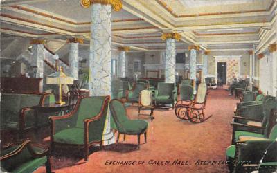 Exchange of Galen Hall Atlantic City, New Jersey Postcard