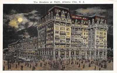 The Breakers at Night Atlantic City, New Jersey Postcard
