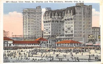 Ocean View Hotel Atlantic City, New Jersey Postcard