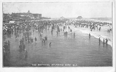 The Bathers Atlantic City, New Jersey Postcard