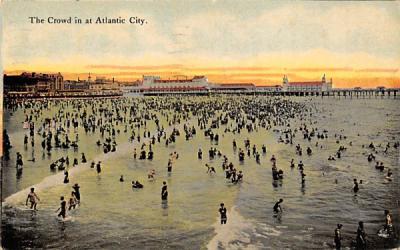 The Crowd Atlantic City, New Jersey Postcard
