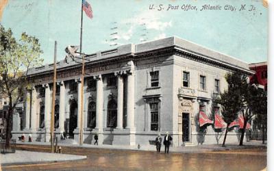 U. S. Post Office Atlantic City, New Jersey Postcard