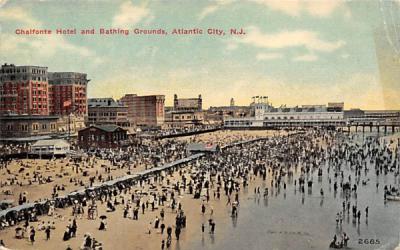 Chalfonte Hotel and Bathing Grounds Atlantic City, New Jersey Postcard