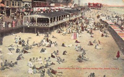 Bathers taking a Sun Bath Atlantic City, New Jersey Postcard