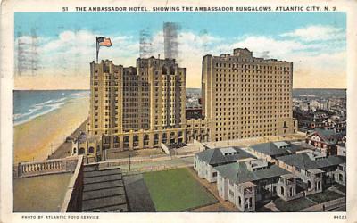The Ambassador Hotel Atlantic City, New Jersey Postcard