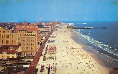 An Airplane View of Atlantic City, N. J., USA New Jersey Postcard