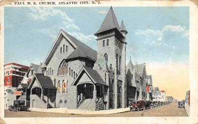 St. Paul M. E. Church Atlantic City, New Jersey Postcard