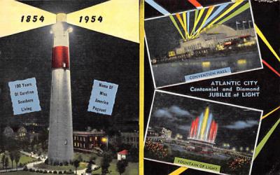 Atlantic City's Centennial New Jersey Postcard