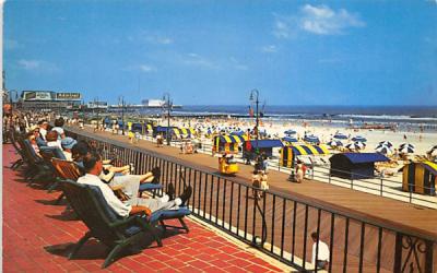 Relaxing in Atlantic City New Jersey Postcard