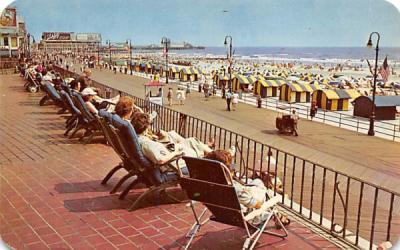 sundeck of Marlborough-Blenheim Atlantic City, New Jersey Postcard