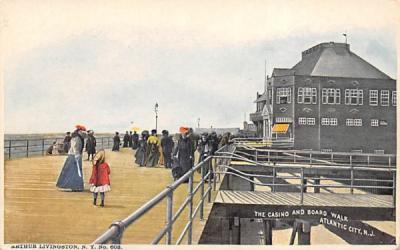 The Casino and Board Walk Atlantic City, New Jersey Postcard