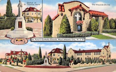 St. Peter's Catholic Church Atlantic City, New Jersey Postcard