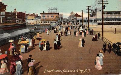 Boardwalk  Atlantic City, New Jersey Postcard