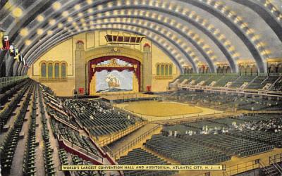 World's Largest Convention Hall and Auditorium Atlantic City, New Jersey Postcard