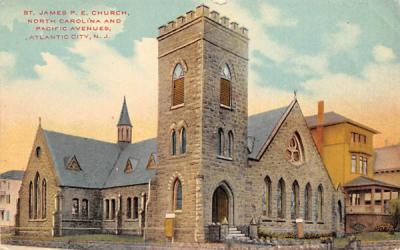 St. James P. E. Church Atlantic City, New Jersey Postcard