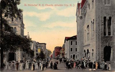 St. Nicholas' R. C. Church Atlantic City, New Jersey Postcard