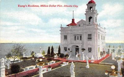 Young's Residence, Million Dollar Pier Atlantic City, New Jersey Postcard