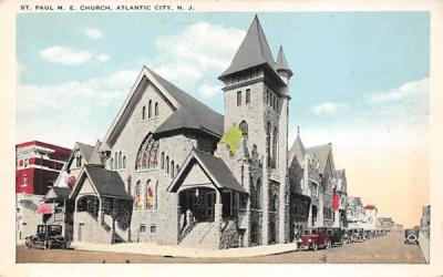 St. Paul M. E. Church Atlantic City, New Jersey Postcard