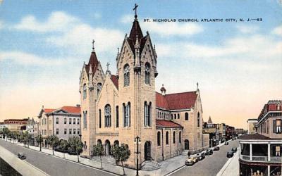 St. Nicholas Church Atlantic City, New Jersey Postcard