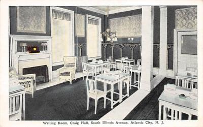Writing Room, Craig Hall Atlantic City, New Jersey Postcard