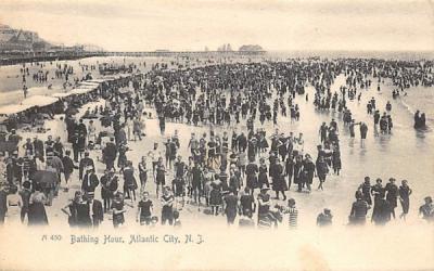 Bathing Hour Atlantic City, New Jersey Postcard