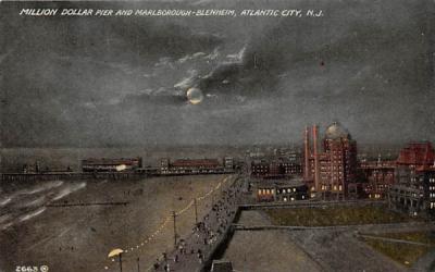 Million Dollar Pier and Marlborough-Blenheim Atlantic City, New Jersey Postcard