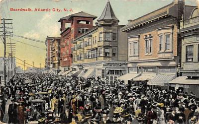 Boardwalk Atlantic City, New Jersey Postcard