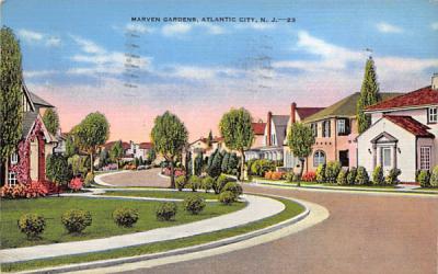 Marven Garden Atlantic City, New Jersey Postcard