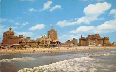 Central skyline of world's famous playground Atlantic City, New Jersey Postcard