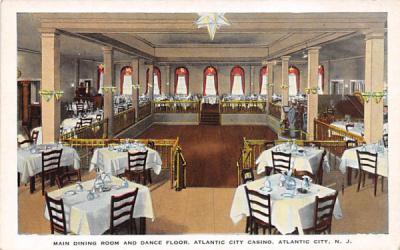 Dance Floor, Atlantic City Casino New Jersey Postcard