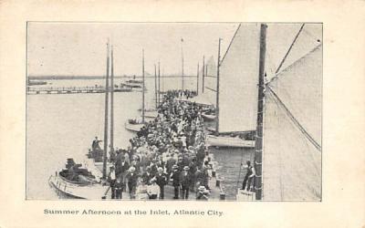 Summer Afternoon at the Inlet Atlantic City, New Jersey Postcard