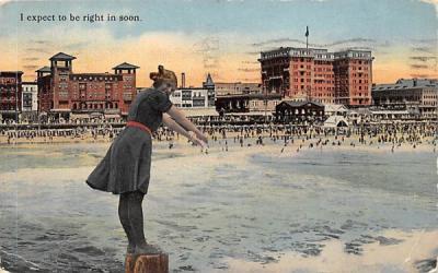 I expect to be right in soon Atlantic City, New Jersey Postcard