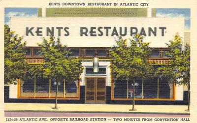 Kents Downtown Restaurant in Atlantic City New Jersey Postcard